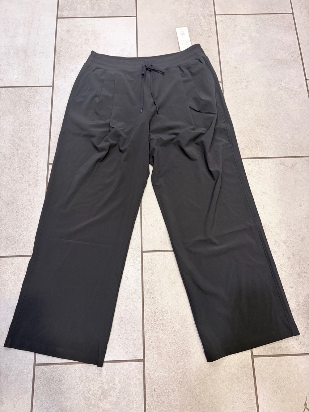 Calia Black Mid-Rise Wide Leg Pants